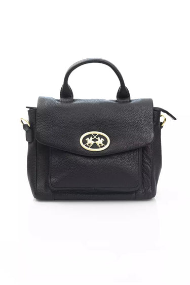 Elegant Black Leather Crossbody Bag